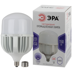 Лампа светодиодная POWER ЭРА STD LED T160-150W-6500-E27/E40 150Вт колокол холодный дневной свет Е27/Е40