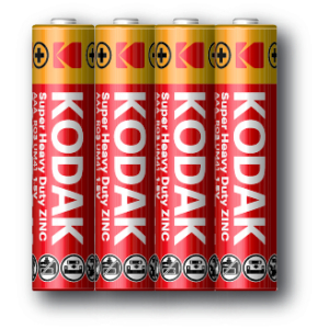 Батарейки Kodak R03-4S SUPER HEAVY DUTY Zinc [K3AHZ 4S] (40/200/57600)