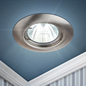 Светильник встраиваемый штампованный ЭРА ST3 SN под лампу MR16 GU5.3 сатин никель