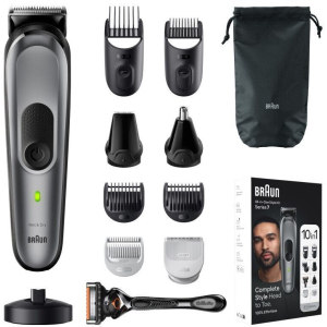 Триммер электрический Braun MGK7420 универсальный 10в1 c Бритвой Gillette тип 5807