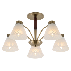 Люстра  Rivoli Meta 2058-305 5 х Е27 40 Вт классика
