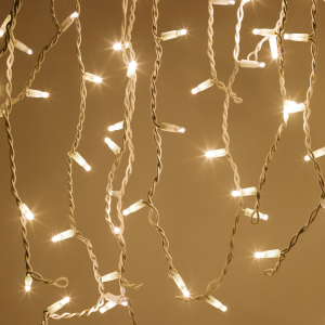 Гирлянда ЭРА ERAPS-SP1 светодиодная новогодняя занавес уличная 220 В 2*3 м тёплый белый свет 600 LED