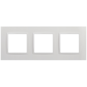 Рамка для розеток и выключателей ЭРА Elegance 14-5013-01 Classic, на 3 поста, белый