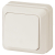 Выключатель Intro Quadro 2-101-02 одноклавишный 10А-250В, IP20, ОУ, слоновая кость