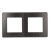 Рамка для розеток и выключателей ЭРА Серия 12 12-5102-12 на 2 поста, Сатин, графит