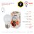 Лампа светодиодная ЭРА STD LED P45-9W-827-E27 9Вт шар теплый белый свет Е27