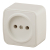 Розетка Intro Polo 3-201-02 2P 16А-250В IP20 ОУ слоновая кость
