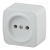 Розетка Intro Polo 3-201-01 2P 16А-250В IP20 ОУ белый