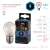 Лампа светодиодная ЭРА F-LED P45-9W-840-E27 9Вт филамент шар нейтральный белый свет Е27