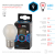 Лампа светодиодная ЭРА F-LED P45-9W-840-E27 frost 9Вт филамент шар матовый нейтральный белый свет Е27