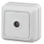 Розетка Intro Quadro 2Э-301-01 TV одиночная, ОУ, б.м.п., белый