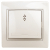 Переключатель Intro Plano 1-103-02 одноклавишный 10А-250В, IP20, СУ, слоновая кость