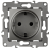 Розетка ЭРА Серия 12 12-2102-12 2P+E Schuko со шторками 16A-250В IP20 графит