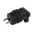 Вилка ЭРА V9-B-IP44 каучуковая с заземлением 90 градусов 16A IP44 черная
