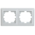 Рамка для розеток и выключателей Intro Solo 4-502-01 на 2 поста, СУ, белый