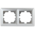 Рамка для розеток и выключателей Intro Solo 4-502-03 на 2 поста, СУ, алюминий