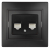 Розетка Intro Plano 1-304-05 информационная двойная 2xRJ45 СУ антрацит