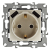 Розетка ЭРА Серия 12 12-4109-04 2P+E 16A-250В штор. с 2xUSB 5В-3А шампань