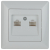 Розетка Intro Solo 4-304-01 информационная двойная 2xRJ45 СУ белый