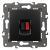 Розетка ЭРА Elegance 14-3111-05 аудио IP20 антрацит
