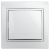 Кнопка Intro Plano 1-109-01 включения 10А-250В, IP20, СУ, Plano, белый