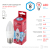 Лампа светодиодная ЭРА RED LINE LED B35-8W-840-E27 R 8Вт свеча нейтральный белый свет Е27
