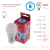 Лампа светодиодная ЭРА RED LINE LED P45-8W-840-E27 R 8Вт шар нейтральный белый свет E27