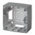 12-6101-12 ЭРА Коробка наклад. монтажа 1 пост, Эра12, графит (20/200/1200)