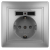 Розетка Intro Plano 1-410-03 c USB IP20 СУ алюминий