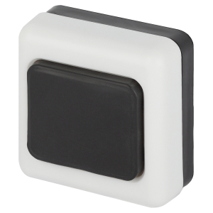 Кнопка дверного звонка ЭРА D2 проводного, черная