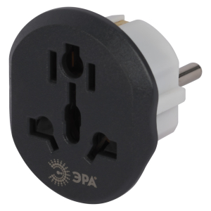 Разветвитель электрический ЭРА SP-1e-UVL универсальный на 1 розетку 16А белый