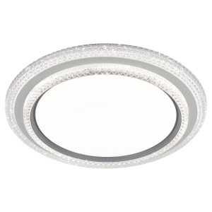 Светильник потолочный светодиодный ЭРА SPB-6 Sunny 86W-3K-6,5K-RC WH+GR с ДУ