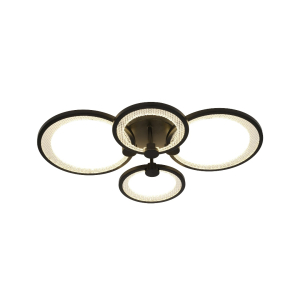 Светильник потолочный светодиодный ЭРА Модерн Odry CLL-1-78-RC BK с ДУ 78W 3000-6500К черный