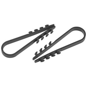 Дюбель хомут ЭРА NO-224-559 для круглого кабеля 5-10 мм чёрный (10 штук)