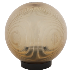 Садово-парковый светильник ЭРА НТУ 02-60-203 шар золотистый призма на опору / кронштейн IP44 Е27 max60Вт d200mm