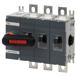 Выключатель-разъединитель ВНК-35-31130 ЭРА PRO mvr20-3-250E 3П 250А с установленной фронтальной рукояткой управления