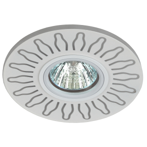 DK LD31 WH Светильник ЭРА декор cо светодиодной подсветкой MR16, 220V, max 11W, белый (50/800)