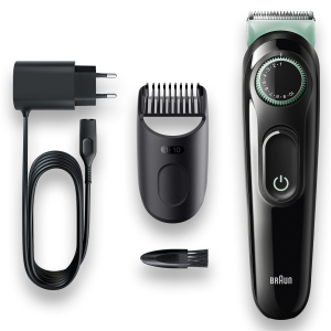 Триммер электрический Braun BT3321 для бороды 1 насадка, черный/мятный, тип 5516