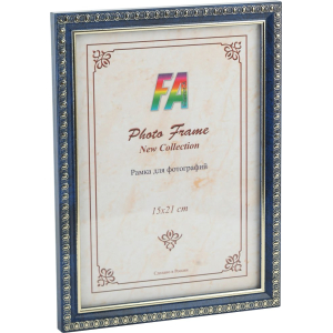 FA Рамка пластик  Камея  бирюза 15х21 (40/840)
