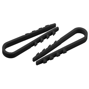 ЭРА Дюбель-хомут для круглого кабеля 5-10мм черный (100шт) ЭРА (50/1750)