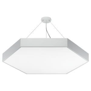 Светильник LED ЭРА Geometria SPO-121-W-40K-038 Hexagon 38Вт 4000K 4000Лм IP40 600*80 белый подвесной драйвер внутри