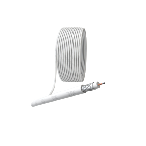ЭРА Кабель коаксиальный RG-6U, 75 Ом, CCS/(оплётка Al 48%), PVC, цвет белый, бухта 20 м, SIMPLE (20/360)