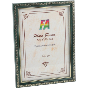 FA пластик  Камея  малахит 15х21 (40/840)