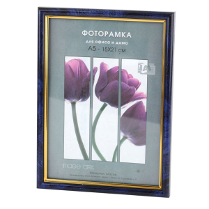 Фоторамка Interior Office 5 серия 584/15х21 бирюза пластиковая