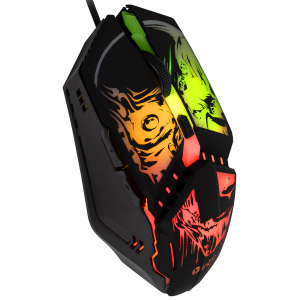 Мышь Intro MG350 игровая проводная 1200-3600dpi с ковриком черная