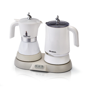 Кофеварка Ariete 1344 Breakfast station гейзерная с капучинатором, 480 Вт, белый