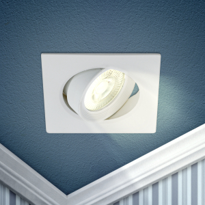 KL LED 21A-5 3K WH Светильник ЭРА светодиодный квадратный поворотн. LED SMD 5W 3000K, белый (100/160