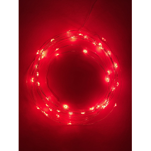 ENIN -5NR ЭРА Гирлянда LED Нить 5 м красный свет, АА (100/2500)