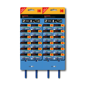 Одноразовые станки для бритья Kodak Disposable Razor Max 2 мужские синий 24 шт. 2 лезвия (288/864/10368)