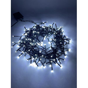 ENIN - GC ЭРА Гирлянда LED Нить Мишура 3,9 м зеленый провод, холодный свет,  220V (24/576)